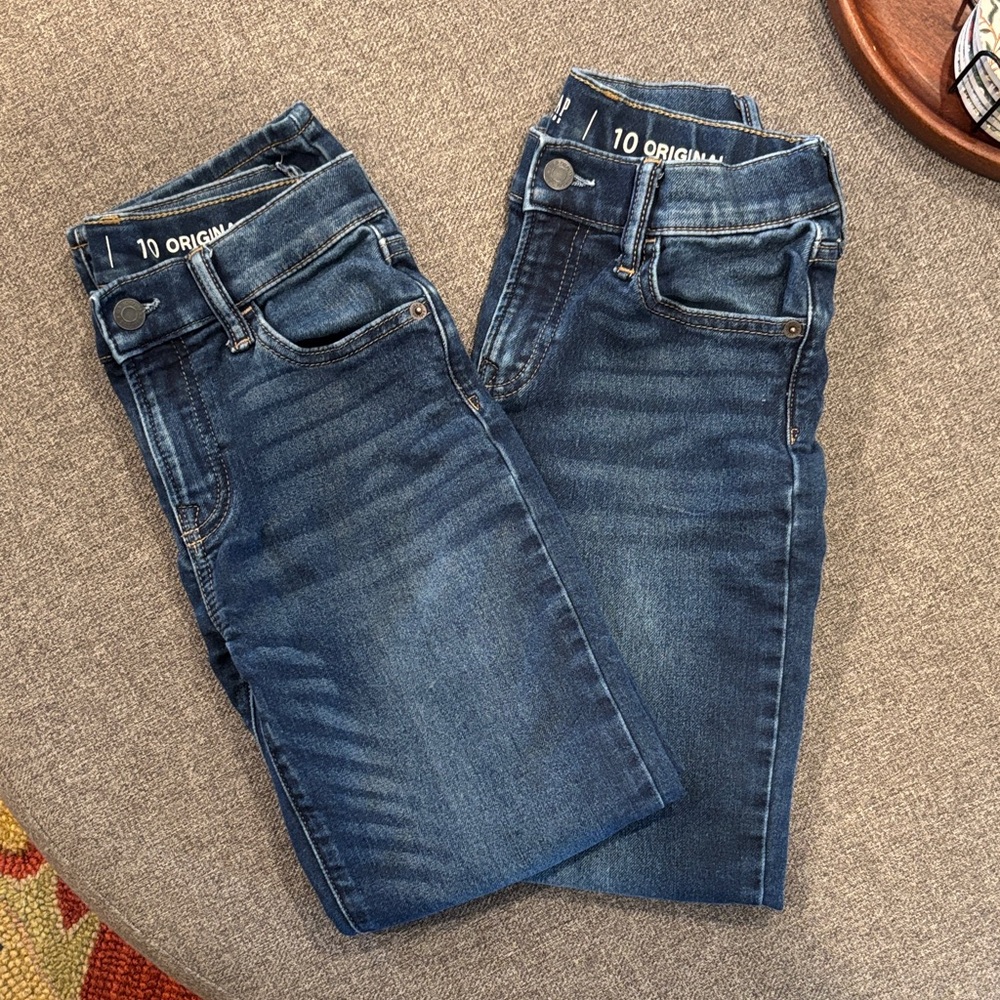 GAP Boys Dark Blue Straight Leg Jeans